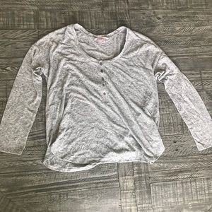 Gray, soft, sleep long sleeve shirt